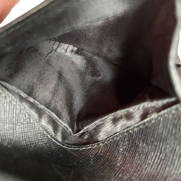 Prada Unisex Black Saffiano Leather Trifold Wallet - Picture 5 of 5